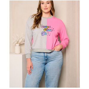 "Cuter Than You" Graphic Pullover Sweater  | 3XL